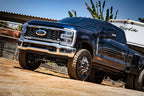 ICON 2005+ Ford F-250/F-350 2.5 Centerline Steering Stabilizer Kit on lifted truck