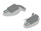 Borla Atak S Rear Section 15-17 Ford Mustang GT 5.0L V8 MT/AT 2.5in pipe 4in tip exhaust system components