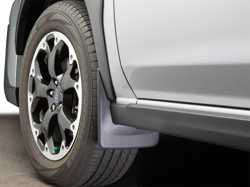 WeatherTech 18-23 Subaru Crosstrek No Drill Mudflaps Front Pair - Black Secondary image