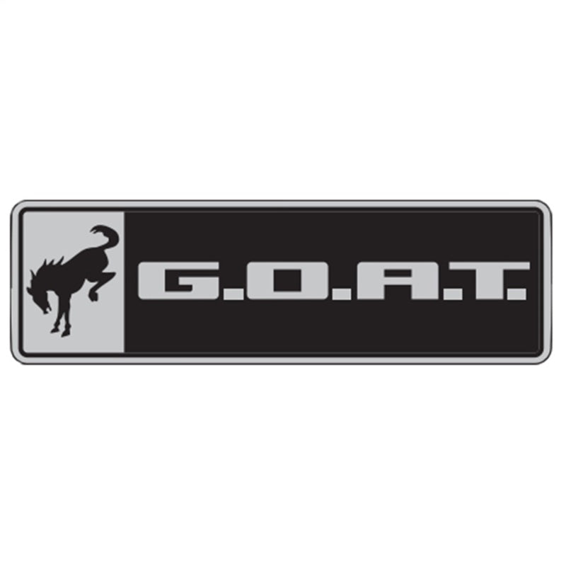 Ford Racing Bronco/Bronco Sport G.O.A.T. Badge - Black/Chrome Secondary image