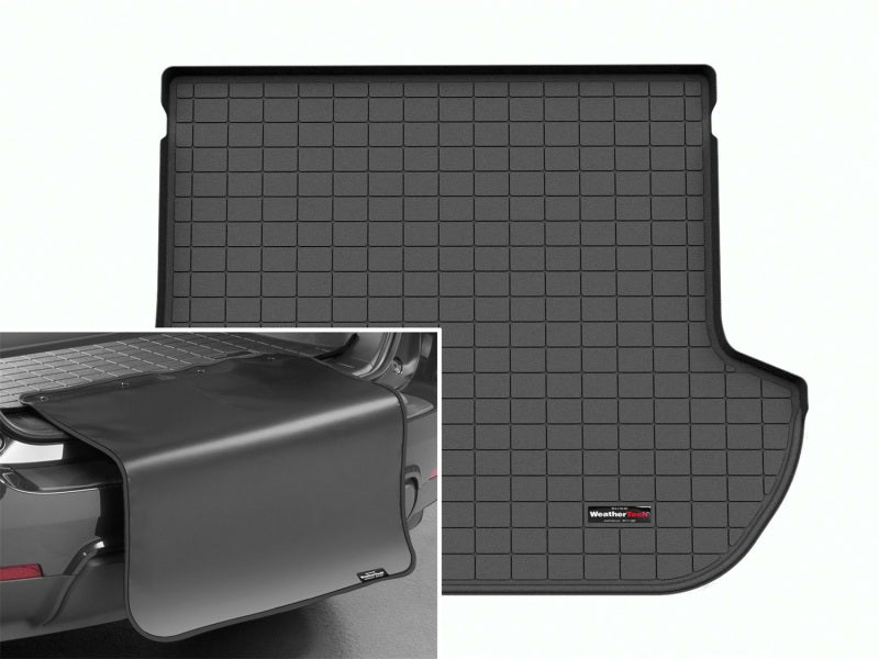 WeatherTech 10-14 Subaru Outback Trunk Cargo Liner w/Bumper Protector - Black Secondary image