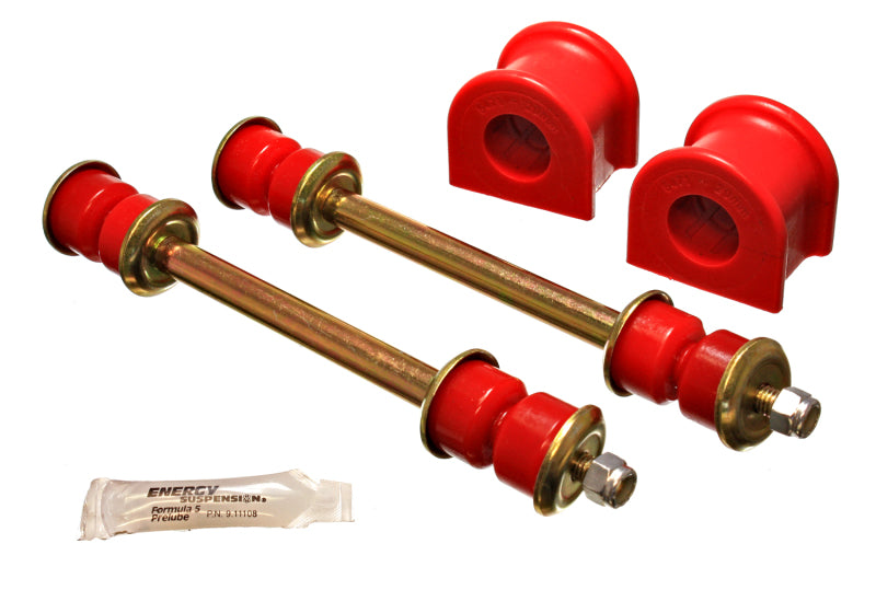 Energy Suspension 98-10 Mazda B-Series 4WD 29mm Red Front Sway Bar Bushing Set with end links and grease.