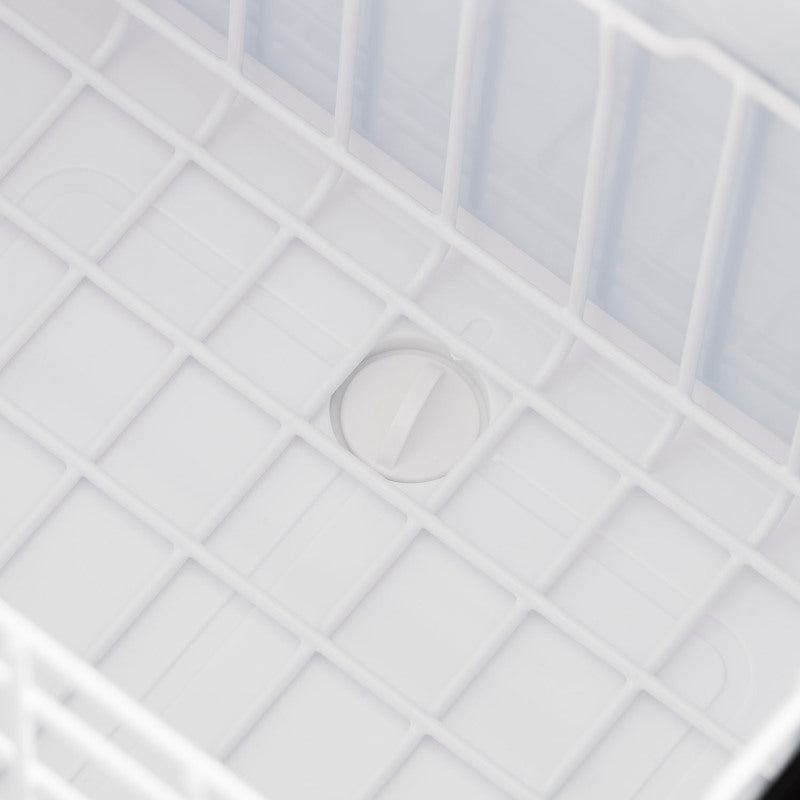 Close-up of ARB Ss Fridge 63 Quart Usa B Plug drainage system