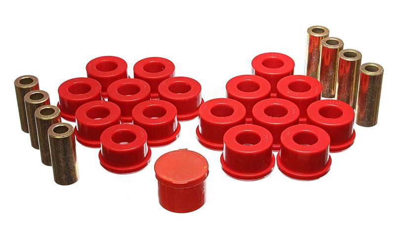 Energy Suspension Control Arm Bushings - Rear - Red for offroad performance upgrades