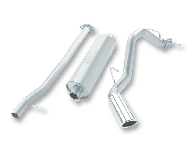 Borla 09-13 Chevrolet Silverado/GMC Sierra 1500 4.8L/5.3L/6.0L Side Exit Catback Exhaust parts in silver finish