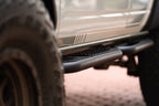 DV8 Offroad 21-22 Ford Bronco OE Plus Series Side Steps installed on vehicle for easy access and offroad functionality.