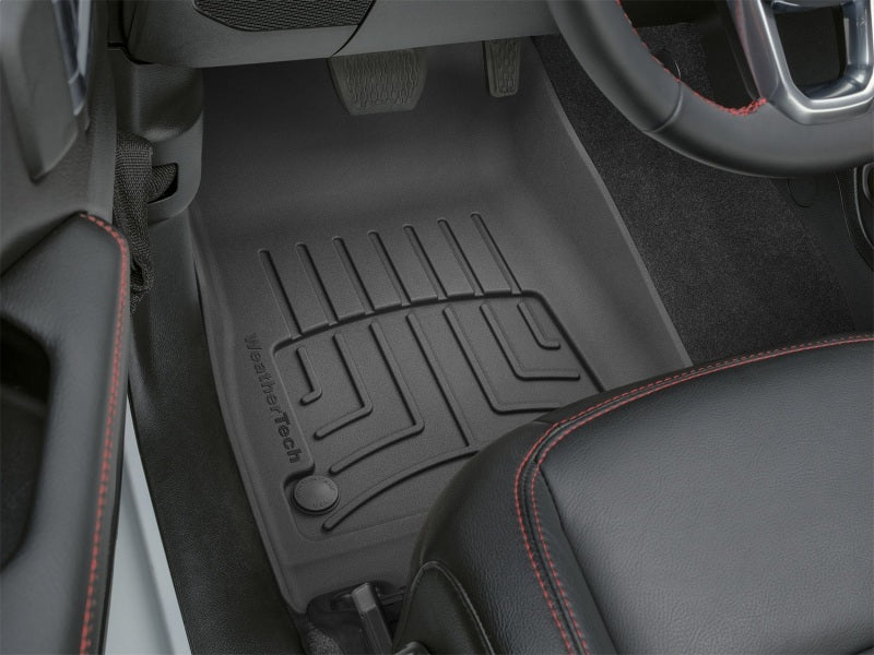WeatherTech 2020+ Jeep Gladiator Front FloorLiner HP - Black in vehicle