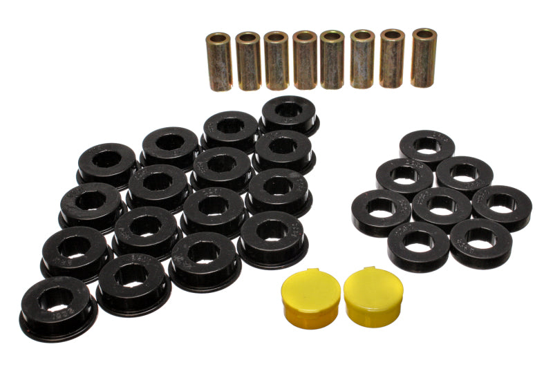 Energy Suspension 79-85 Mazda RX7 Black Rear Control Arm Bushing Set components