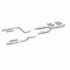 MagnaFlow 2017+ Dodge Charger 409 SS Polished 3in Quad Tips Cat-Back Exhaust parts layout