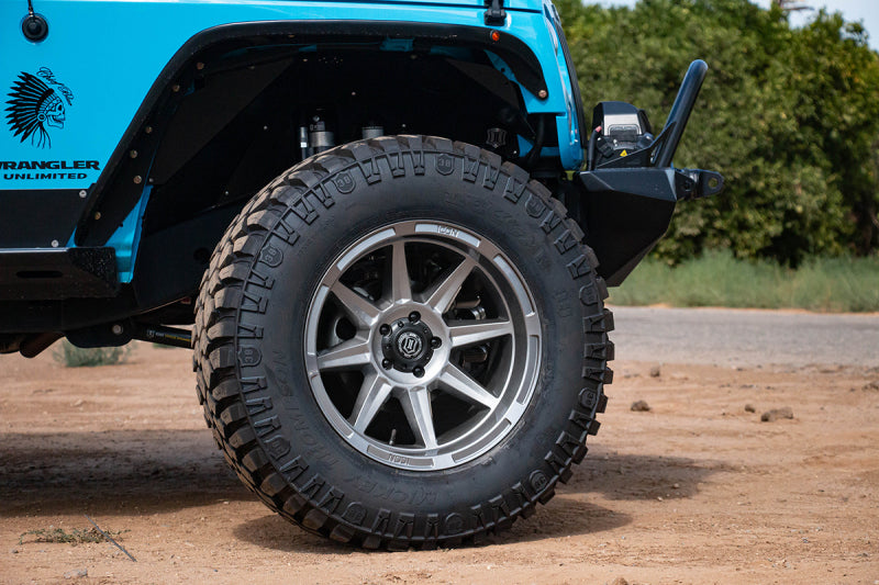 ICON Bandit 20x10 5x5 -24mm 4.5in BS 71.50mm Bore Gun Metal Wheel Secondary image