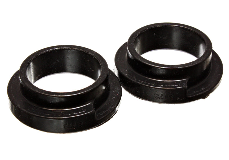 Energy Suspension Universal 2 1/8in ID 2 1/2in OD 5/8in H Black Coil Spring Isolators (2 per set) for offroad trucks
