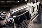 DV8 Offroad 18-23 Jeep Wrangler JL Slim Fender Flares on vehicle