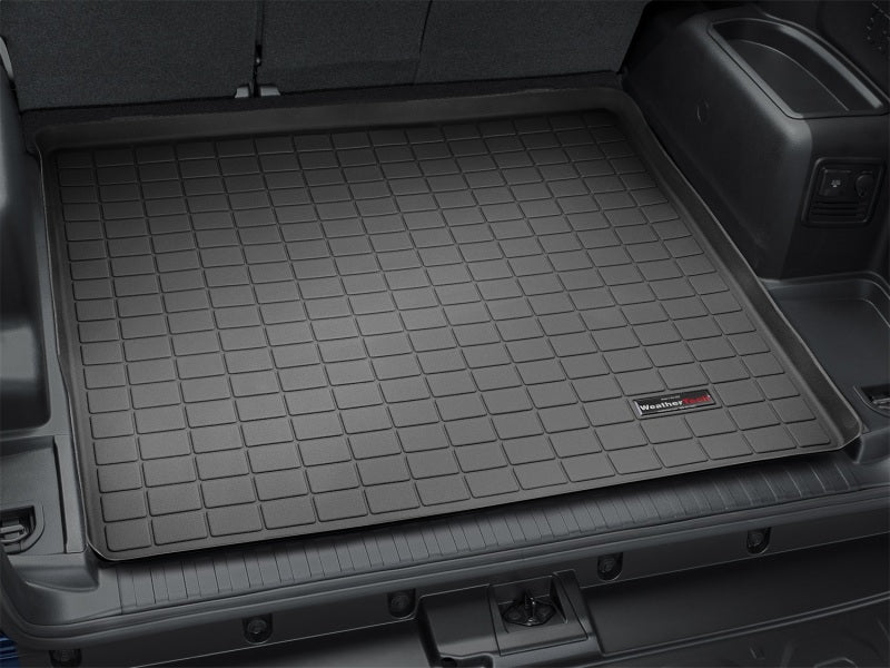 WeatherTech 10+ Toyota 4Runner Cargo Liners - Black in trunk