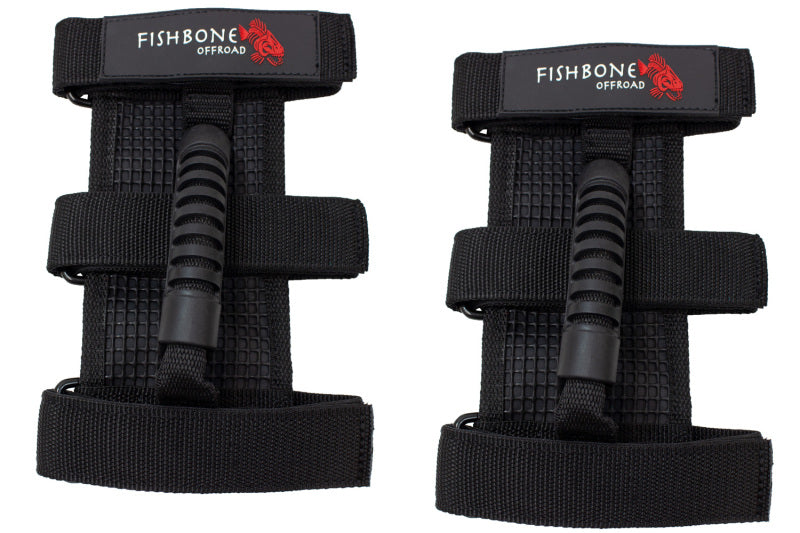 Fishbone Offroad Grab Handles w Three Straps for off road parts.