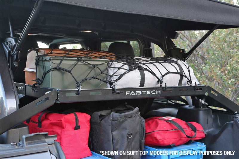 Fabtech 18-21 Jeep JL 4WD 4-Door Interior Cargo Rack with gear