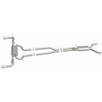 MagnaFlow 07 Audi Q7 V8 4.2L Dual Split Rear Exit Stainless Cat-Back Perf Exhaust system for performance upgrades.