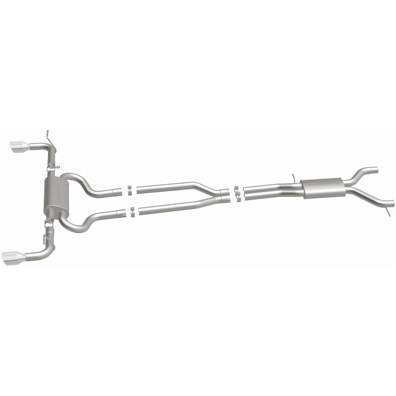 MagnaFlow 07 Audi Q7 V8 4.2L Dual Split Rear Exit Stainless Cat-Back Perf Exhaust system for performance upgrades.