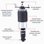 Air Lift Performance 15-21 Subaru WRX (VA) / 15-21 Subaru WRX STI (VA) Rear Air Suspension Kit components overview