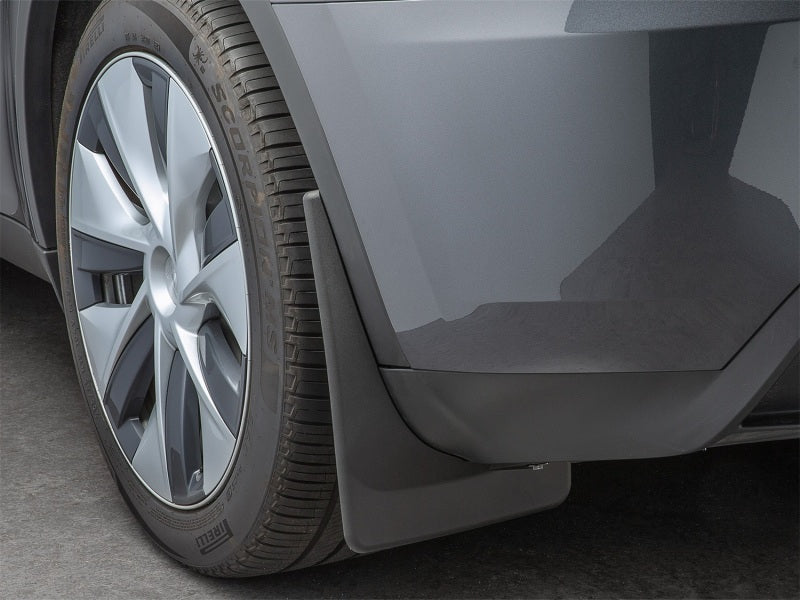 WeatherTech 20-24 Tesla Model Y No Drill Rear MudFlaps - Black Secondary image