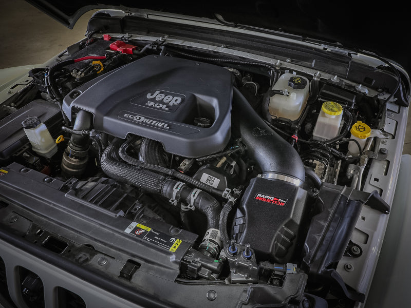 aFe Rapid Induction Cold Air Intake System w/Pro 5R Filter 20-21 Jeep Wrangler V6 3.0L Secondary image