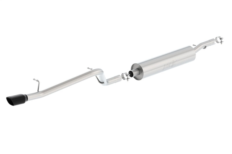 Borla 12-16 Jeep Wrangler V6 4WD Dirt Sport Cat-Back 2.5in Single Square Rolled Angle Cut Rear exhaust system