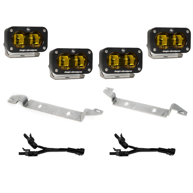 Baja Designs 2022+ Toyota Tundra S2 SAE OEM Fog Light Replacement Kit - Amber Secondary image