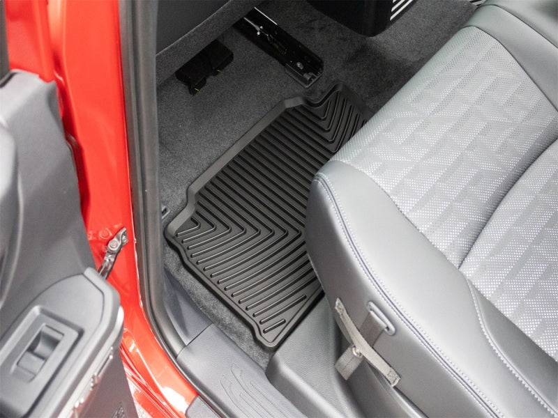 WeatherTech 24-26 Toyota Tacoma 2nd Row Rear All-Weather Floor Mats - Black Secondary image