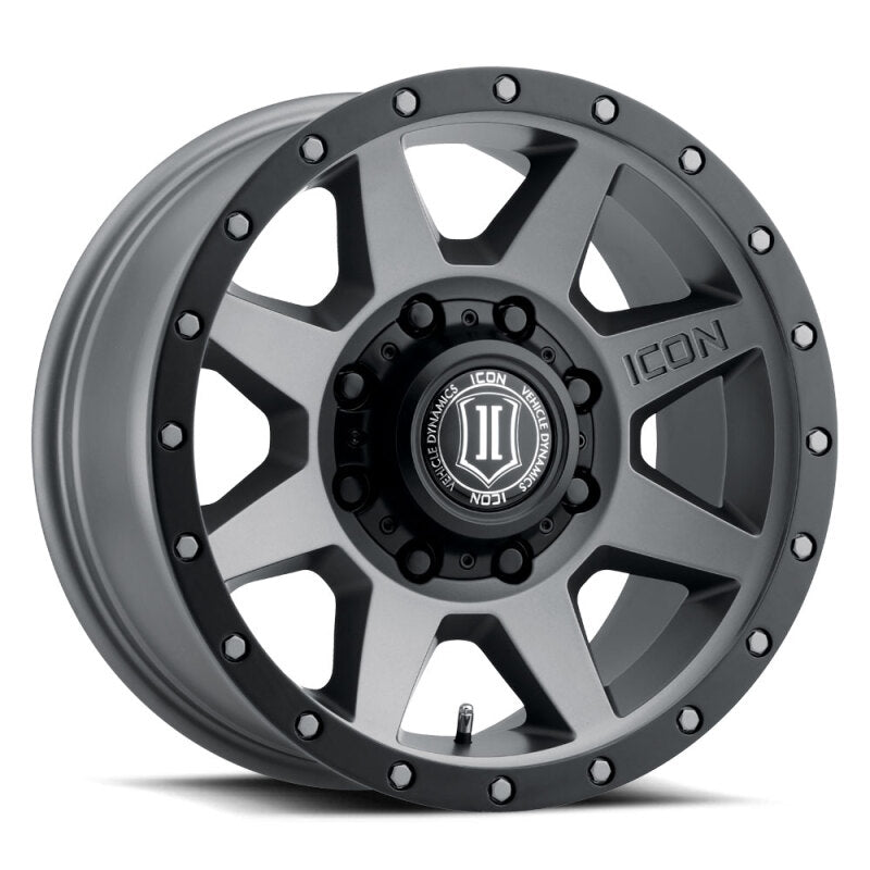 ICON Rebound 17x8.5 8x170 6mm Offset 5in BS 125mm Bore Titanium Wheel Secondary image