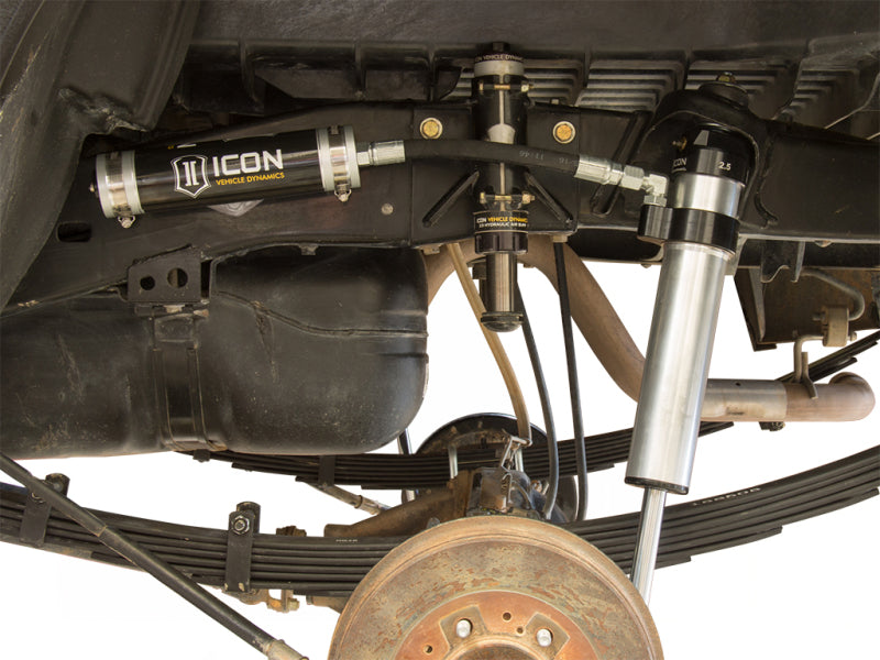 ICON 2005+ Toyota Tacoma RXT Rear 2.5 Series Shocks RR - Pair installed view, optimized for off road parts and performance upgrades