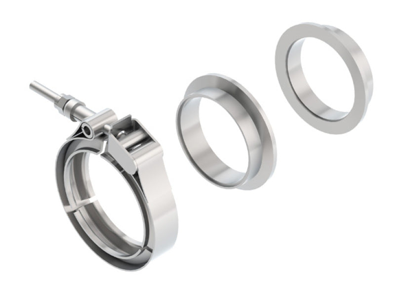 Borla Universal 2.5in Stainless Steel 3pc V-Band Clamp w/ Male and Female Flanges Secondary image