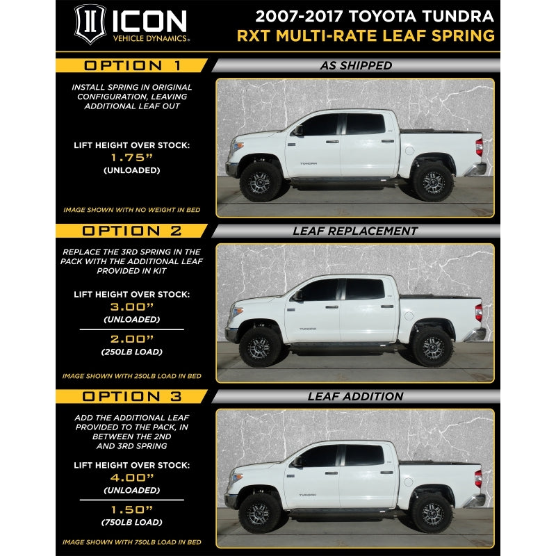 ICON 2007+ Toyota Tundra RXT Stage 2 System Secondary image