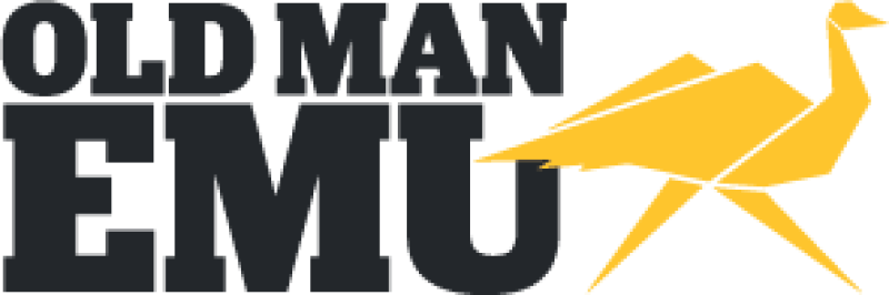 Old Man Emu logo featuring a yellow emu silhouette.