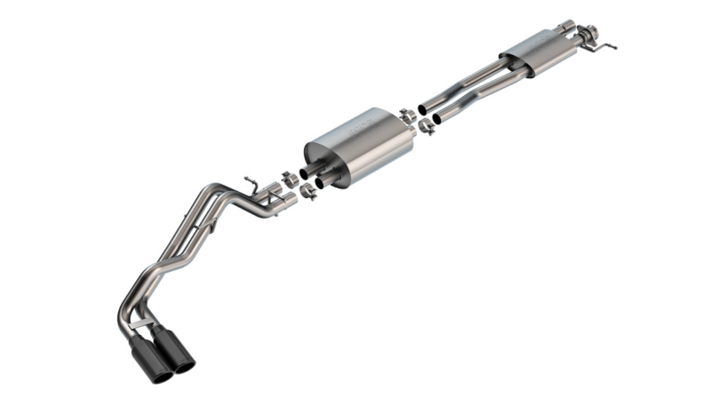 Borla 24-25 Ford Ranger XLT Side Exit S-type Exhaust w/ Black Chrome Tips Secondary image
