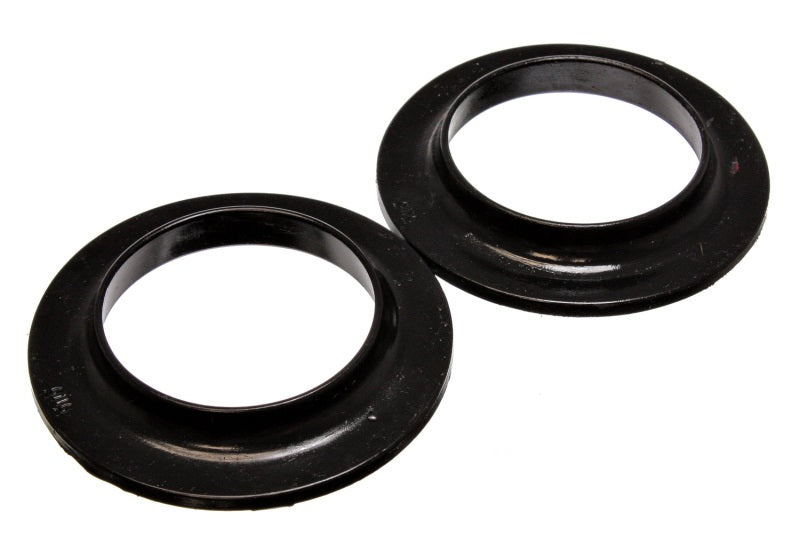 Energy Suspension Universal 3-3/4in ID 5-13/16in OD 7/8in H Black Coil Spring Isolators (2 per set) Secondary image