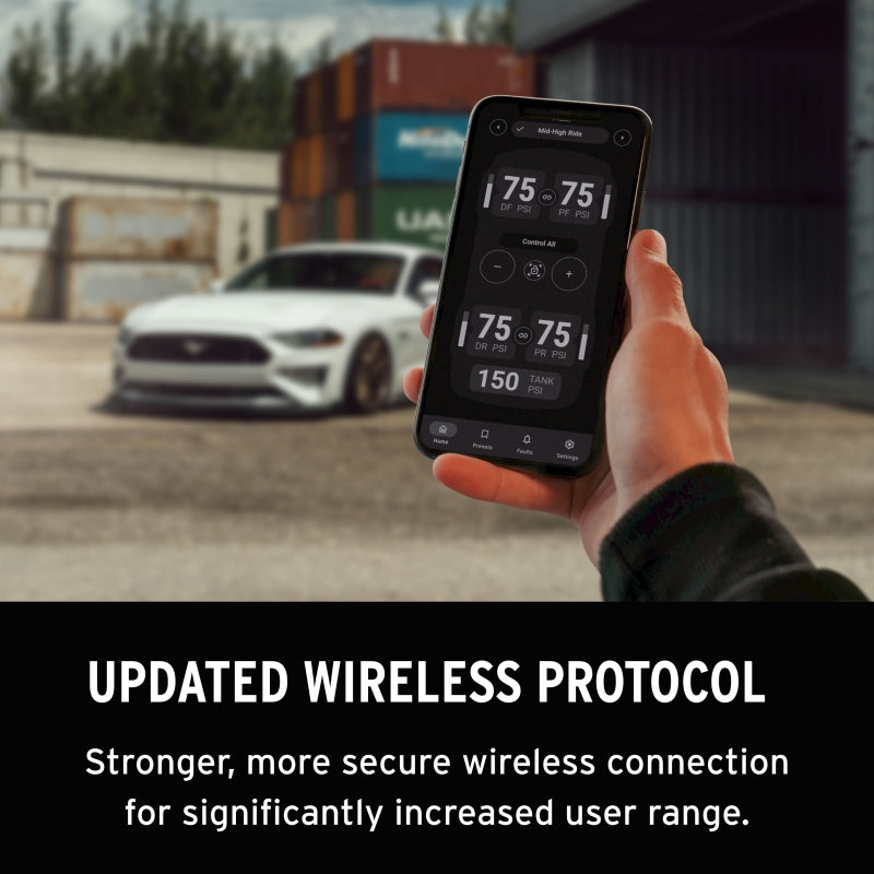 Air Lift ALP4 Air Management 3/8in Airline (No Tank/Compressor) updated wireless protocol for enhanced connection.