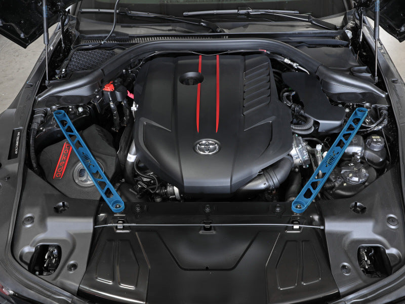 aFe CONTROL 304 Stainless Steel Front Suspension Strut Brace Blue - Toyota GR Supra (A90) 20-21 Secondary image