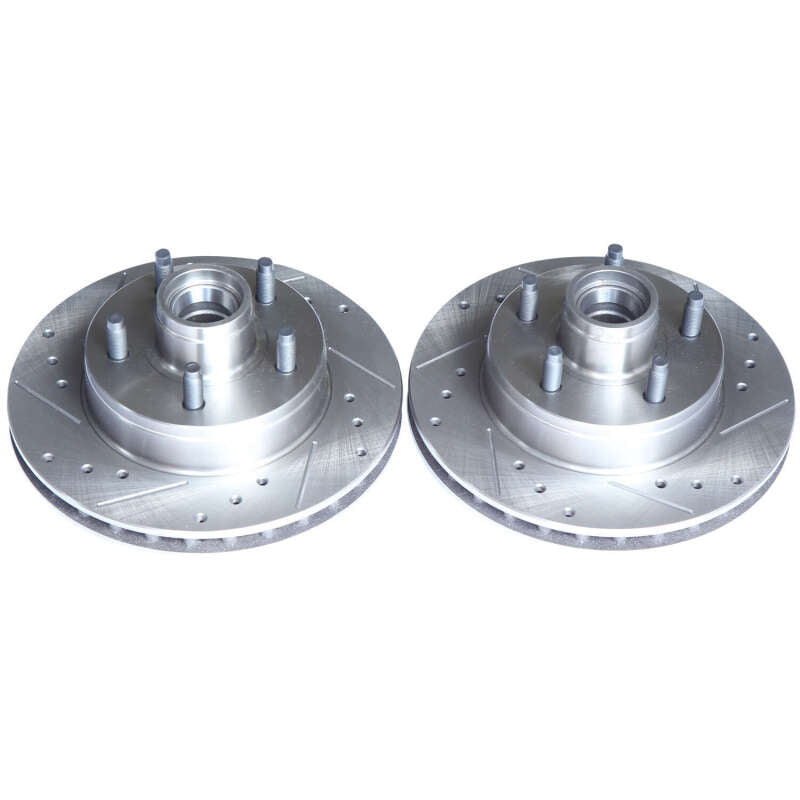 Power Stop 95-97 Ford Ranger Front Evolution Drilled & Slotted Rotors - Pair Secondary image