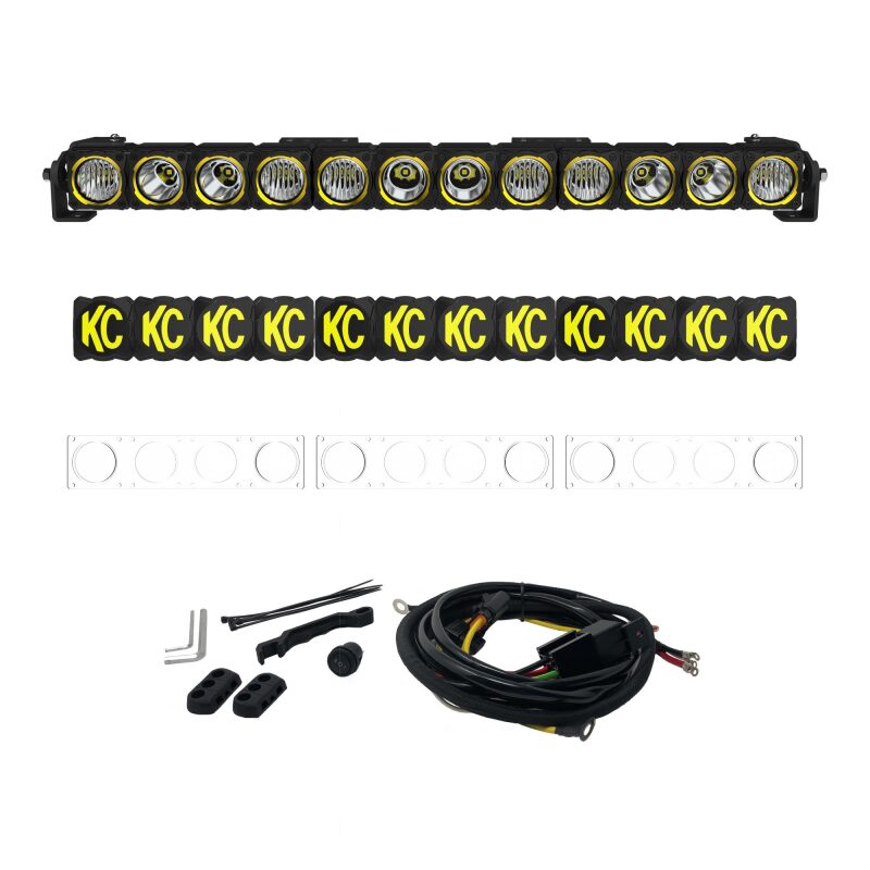 KC HiLiTES FLEX ERA LED 30in. Light Bar - Master Kit for offroad lighting and electrical. Main image