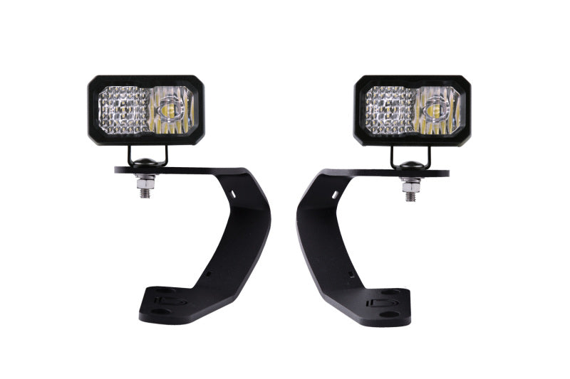 Diode Dynamics 10-21 Toyota 4Runner Stage Series 2in LED Ditch Light Kit Sport - White Combo Secondary image