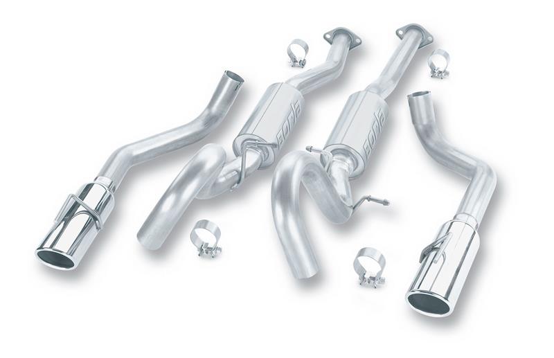 Borla 99-04 Ford Mustang 4.6L V8 Catback Exhaust system components