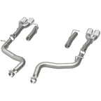 MagnaFlow Axle-Back, SS, 2.5in, Quad Split Rear 3.5in Tip 2015 Dodge Challenger 3.6L V6 exhaust system.
