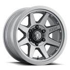 ICON Rebound Pro 17x8.5 6x135 6mm Offset 5in BS 87.1mm Bore Titanium Wheel for offroad performance upgrades