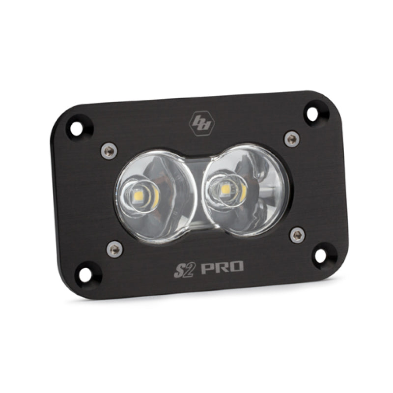 Baja Designs S2 Pro Work/Scene Pattern Flush Mount LED Work Light - Clear for offroad lighting and electrical