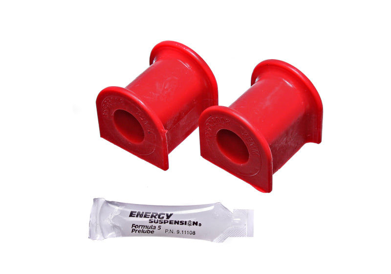 Energy Suspension 2015 Ford Mustang 22mm Rear Sway Bar Bushings - Red with pre-lube