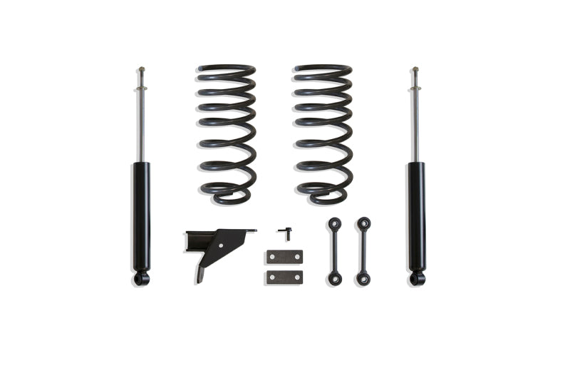 MaxTrac 19-20 RAM 1500 2WD/4WD (Non Air Ride) 4in Rear Lowering Kit components including shocks and springs.