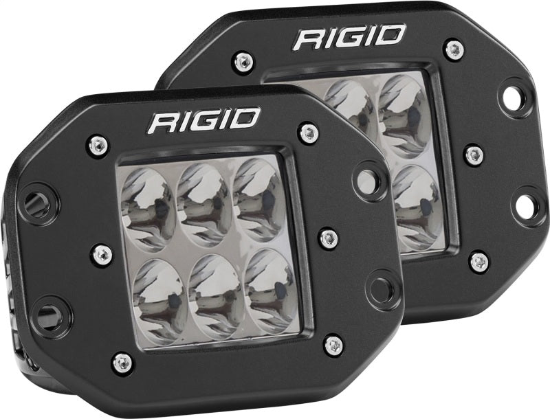 Rigid Industries D2 - Flush Mount - Driving Pair for offroad lighting