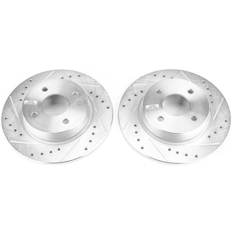Power Stop 2018 Ford EcoSport Rear Evolution Drilled & Slotted Rotors - Pair Secondary image