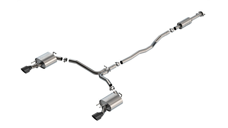 Borla 20-24 Toyota Camry TRD 3.5L V6 FWD S-Type Cat-back - Black Chrome exhaust system Main image