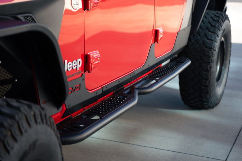 DV8 Offroad 20-23 Jeep Gladiator JT Rock Skins on vehicle