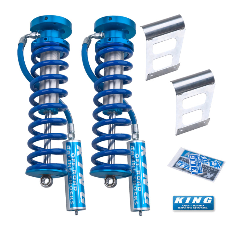 King Shocks 2005+ Ford F-250/F-350 4WD Front 2.5 Dia Remote Reservoir Coilover Conversion (Pair) for off road parts.